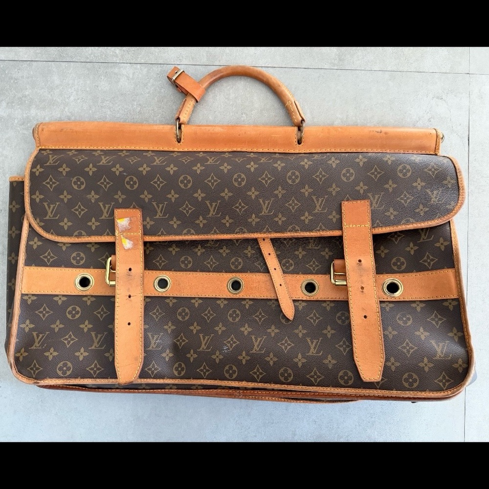 Vintage Louis Vuitton Monogram Travel Bag Luggage 25”